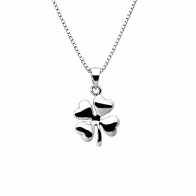 Doppresent flicka - Silverhalsband Fyrklöver