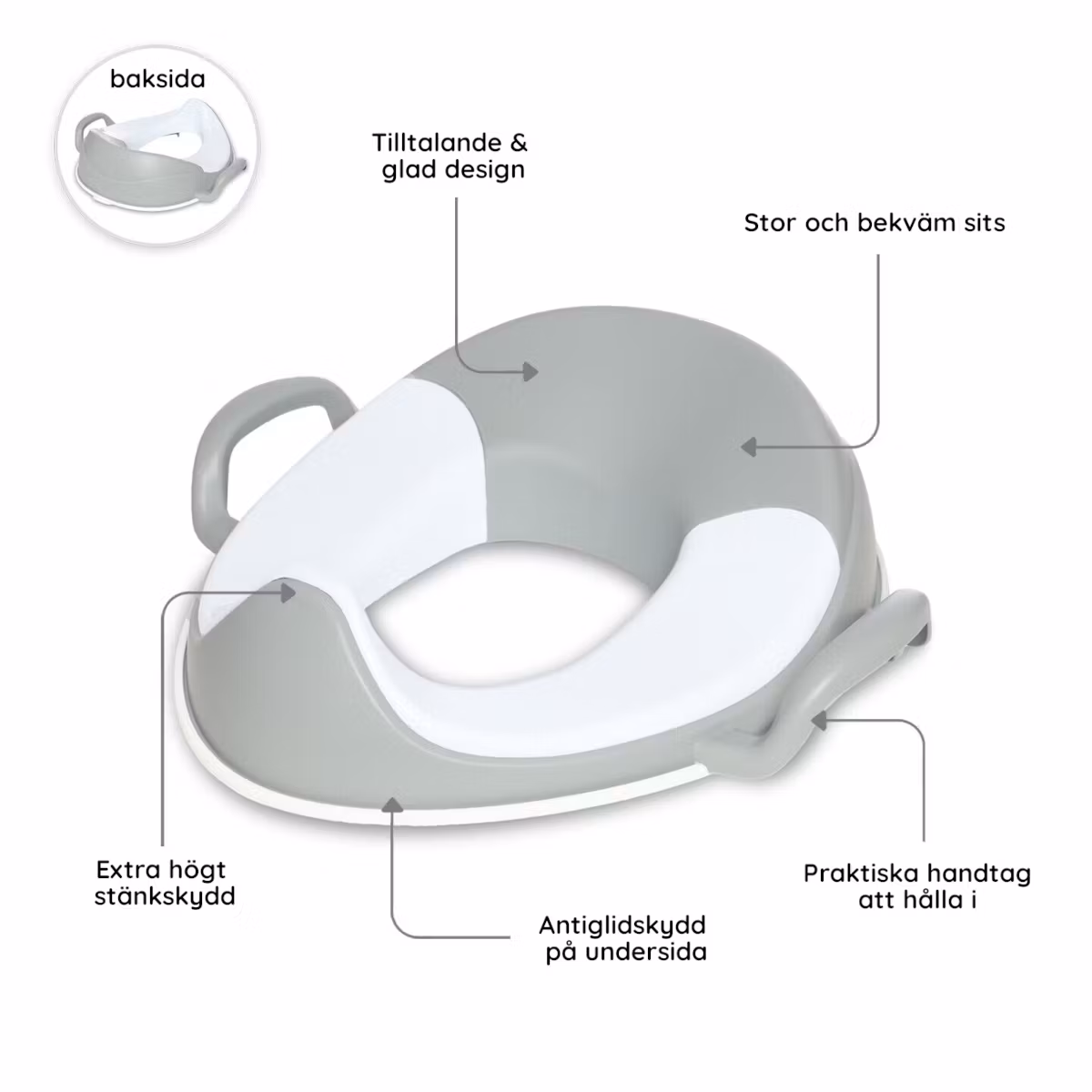 Doppresent flicka - My Carry Potty potträningskit grå