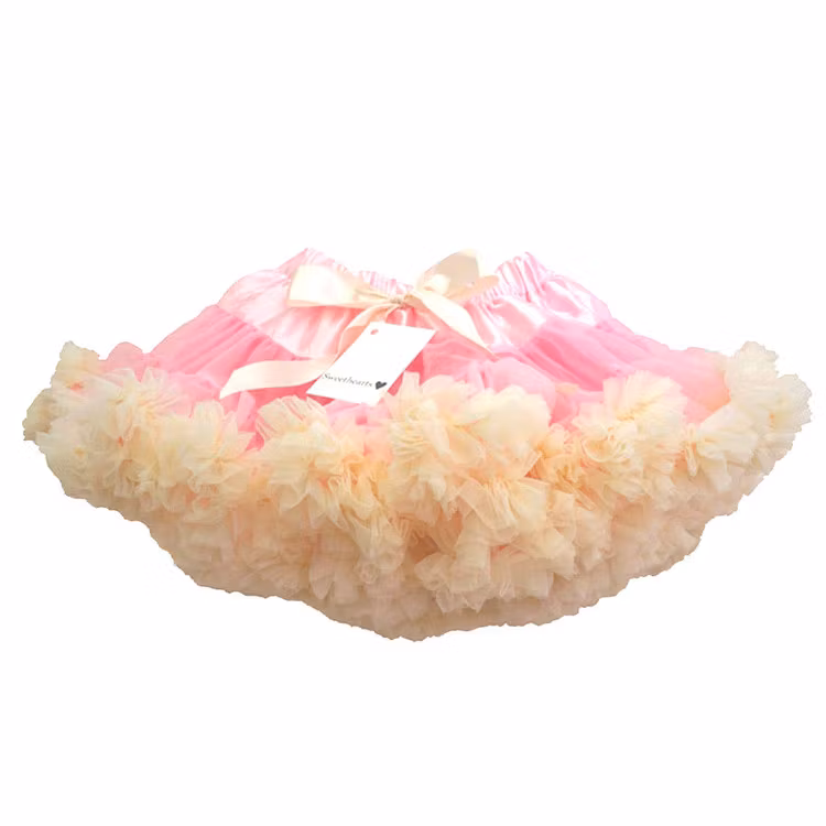 Fin tyllkjol till barn - Rosa/Creme stl 80