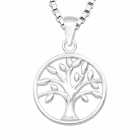 Halsband till pojke Livets Träd - barnhalsband i äkta silver