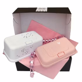 Presentask Funkybox vit & Funkybox ToGo rosa