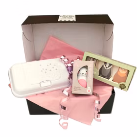Presentask Funkybox ToGo vit, Kaninskallra & Woodlies Owl