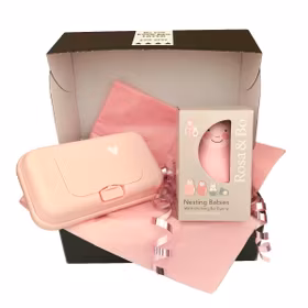 Presentask Funkybox ToGo rosa och Rosa & Bo Pastellrosa