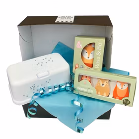 Presentask Funkybox vit, Woodlies Fox, Rosa & Bo Woodland