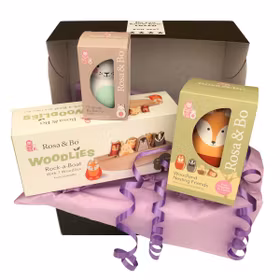Bebispresent - Rock-a-boat, Rosa & Bo & Skallra Kanin Mint