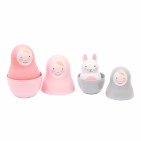 Babyleksak Rosa & Bo Pastellrosa