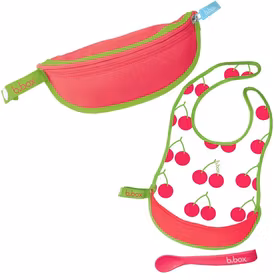 Haklapp i fodral med sked B.box CHERRY
