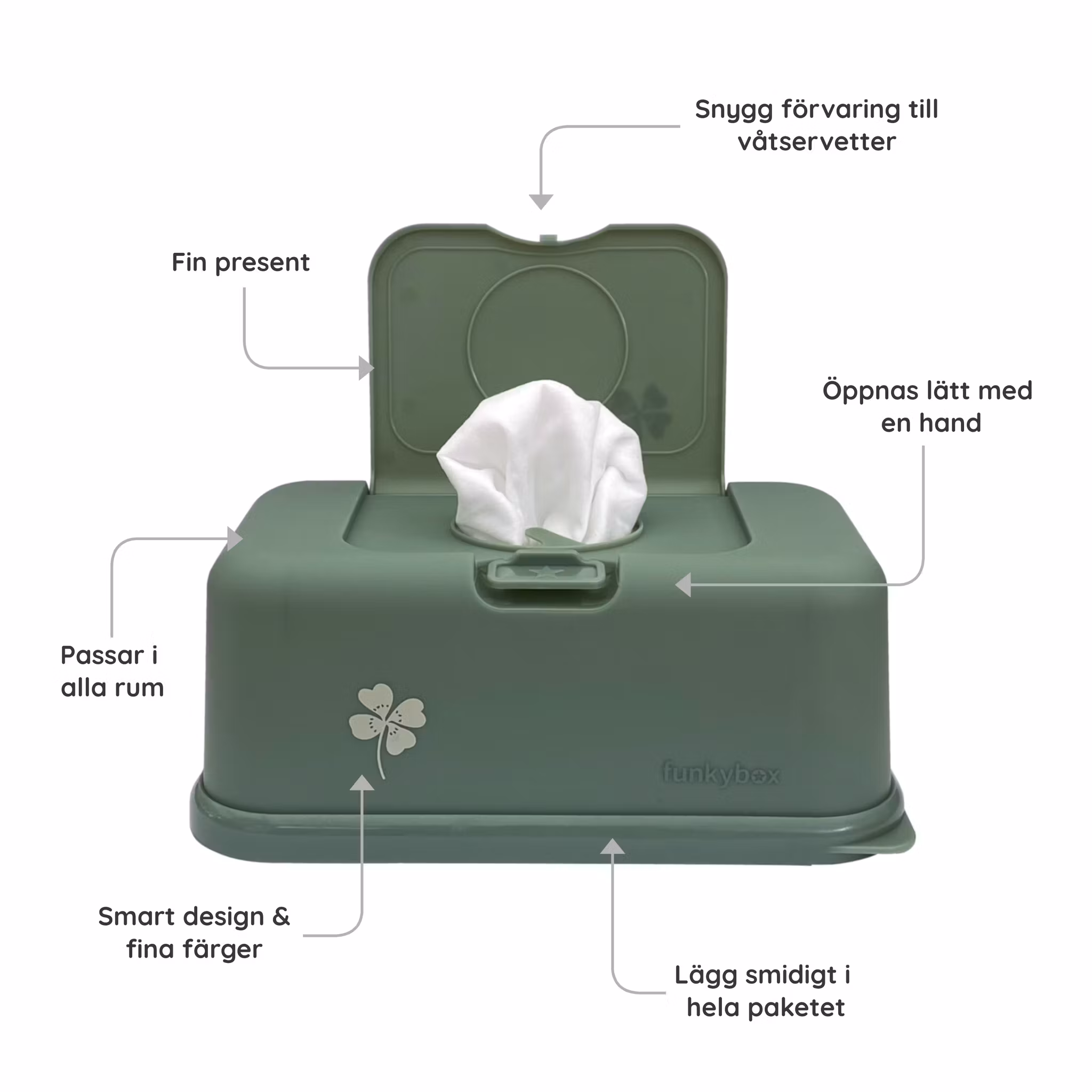 Dopgåva till pojke -  Funkybox Lucky Clover