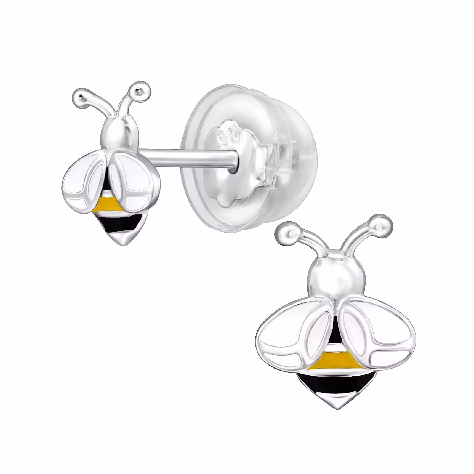 Barnörhängen Humla -  söta Sweethearts örhängen till barn med humlor i äkta 925 sterling silver