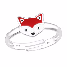 Barnring Räv - söt ring till barn i äkta 925 silver