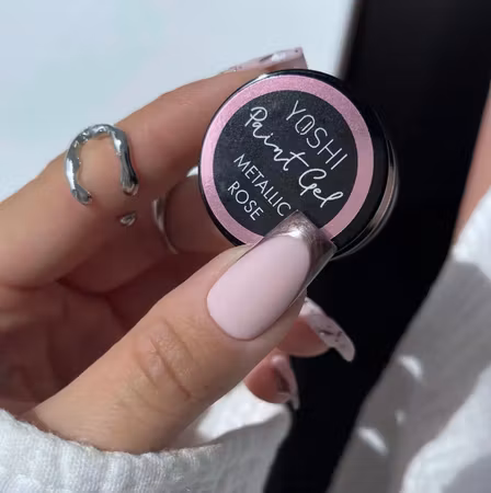 Paint gel UV LED 5 ml – Metallisk rosa