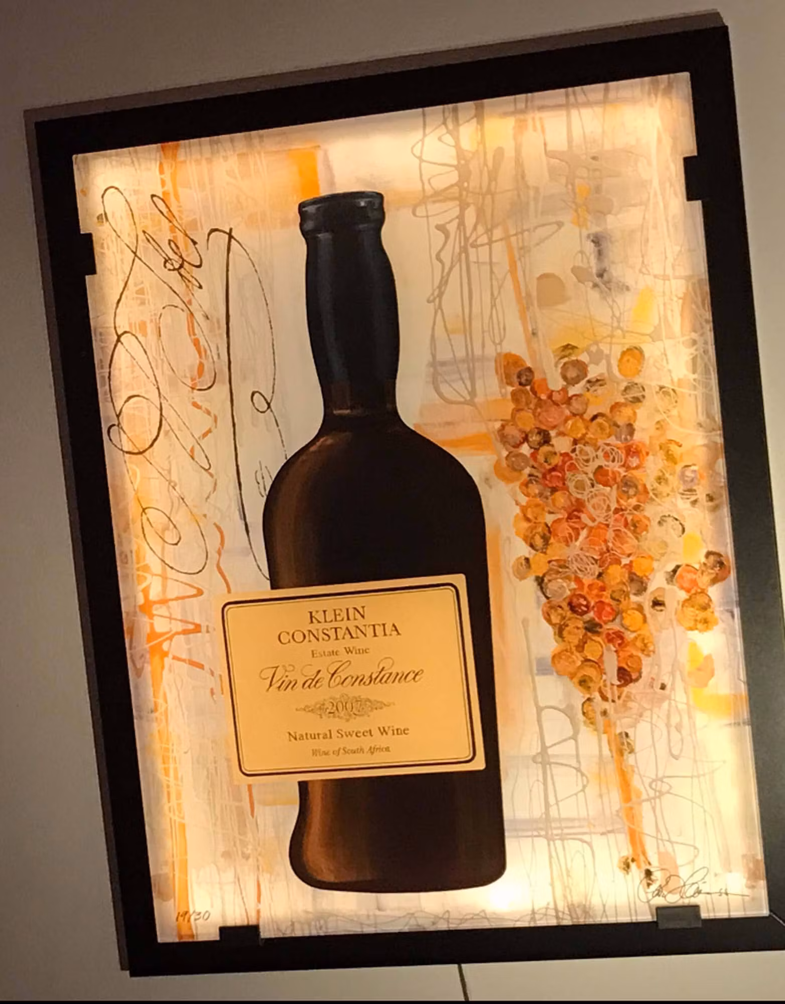 VIN DE CONSTANCE -LEDLIGHT ART/SOLID GLASS