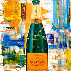 VEUVE CLICQUOT - LEDLIGHT ART/SOLID GLASS