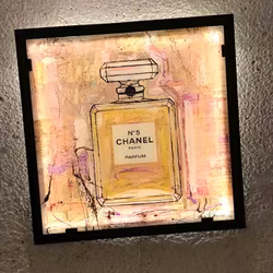 CHANEL NO5 - LEDLIGHT ART /SOLID GLASS