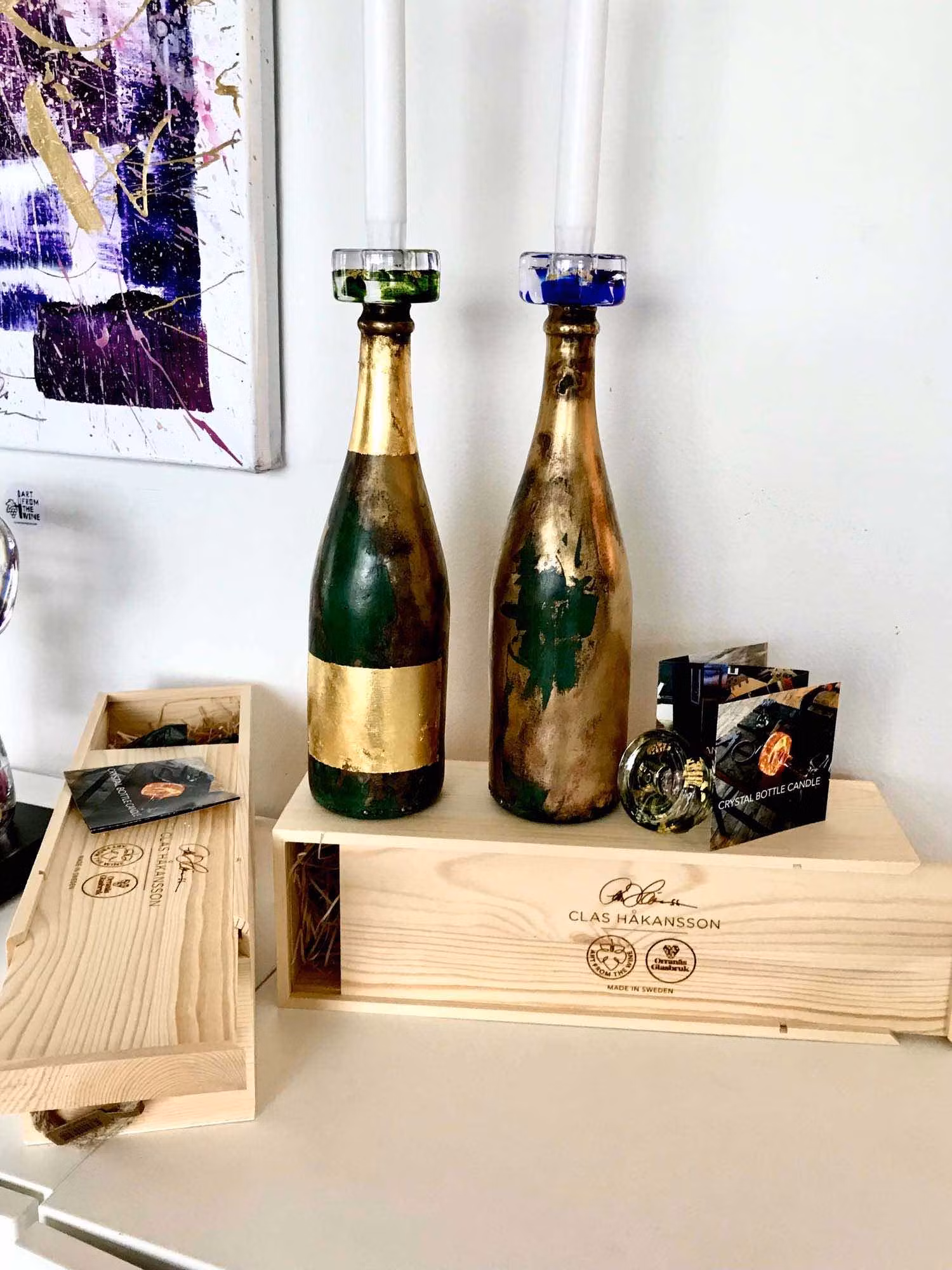 CANDLE BOTTLE HOLDER