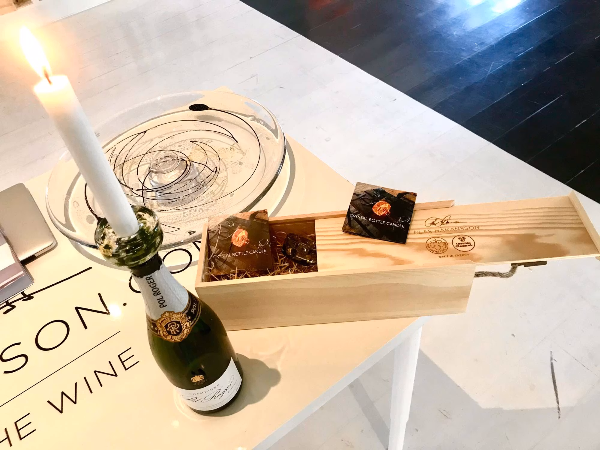 CANDLE BOTTLE HOLDER