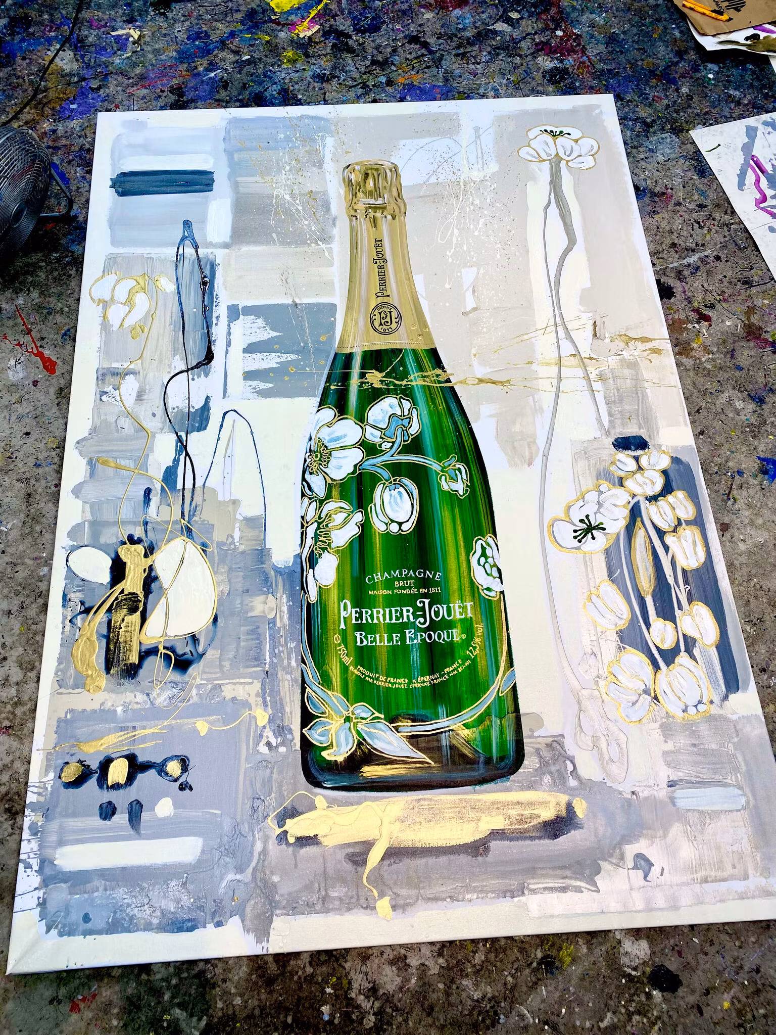 PERRIE-JOUËT BELLE EPOQUE - ORIGINAL PAINTING ON CANVAS