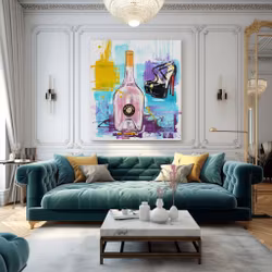 MIRAVAL ROSÉ - ORIGINAL PAINTING ON CANVAS