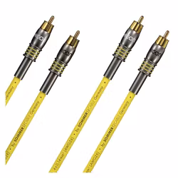 HiCon Nf-phonokabel stereopar 0,75m Epilog QuadCore HighEnd, 4 x 0,14 mm² | RCA / RCA