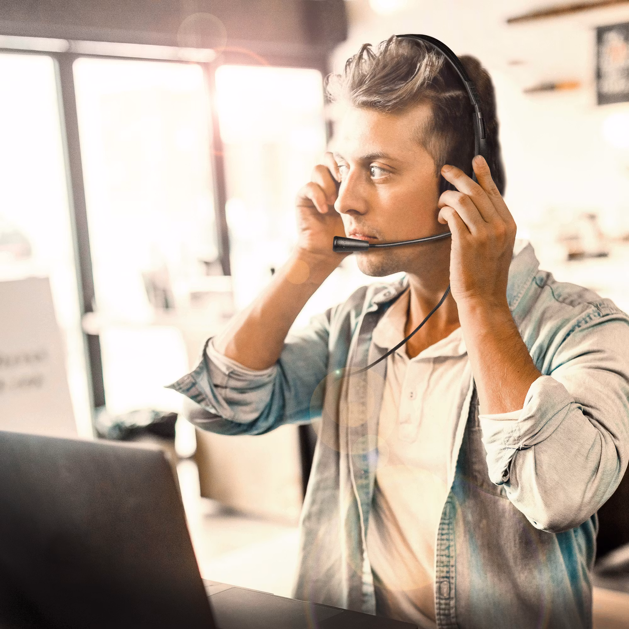 LogiLink HS0055 PC-headset Stereo m mikrofon 1x3,5mm-kontakt