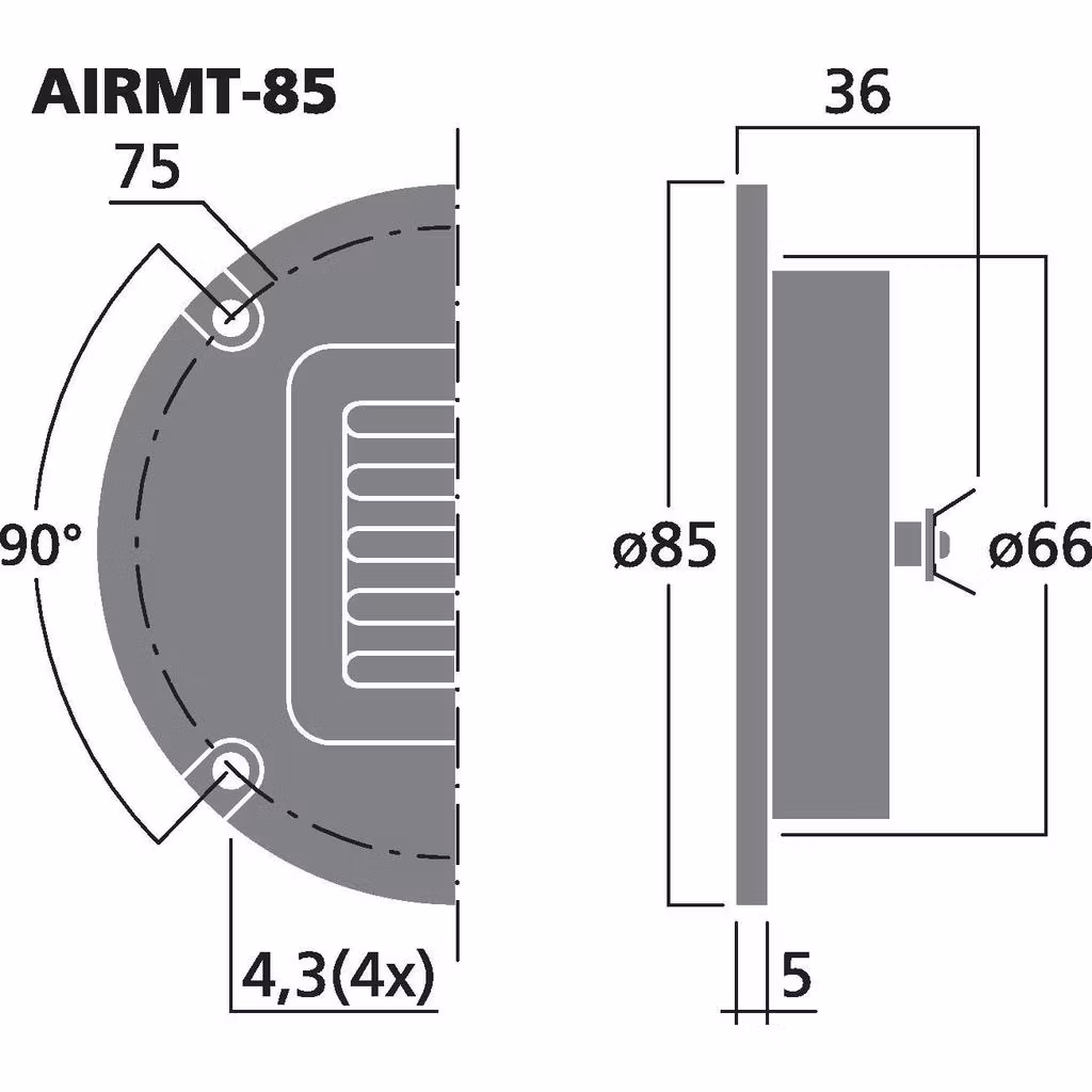 Monacor AIRMT-85 Banddiskant