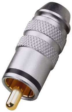 Monacor T-711G/SW RCA, Max Ø6mm kabel svart