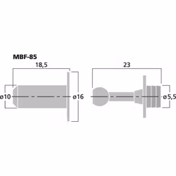 Monacor MBF-85 Gallerhållare (8st/fp)