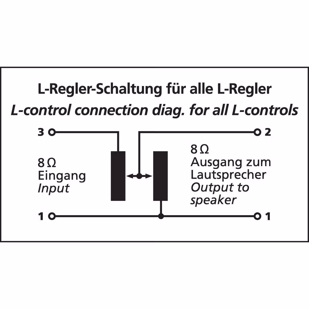 Monacor LP-100-8 L-pad mono, 15W