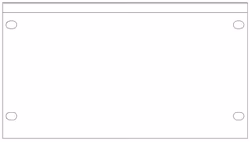 SMRT Panel SP32  Halv 19" 3HE Blindpanel