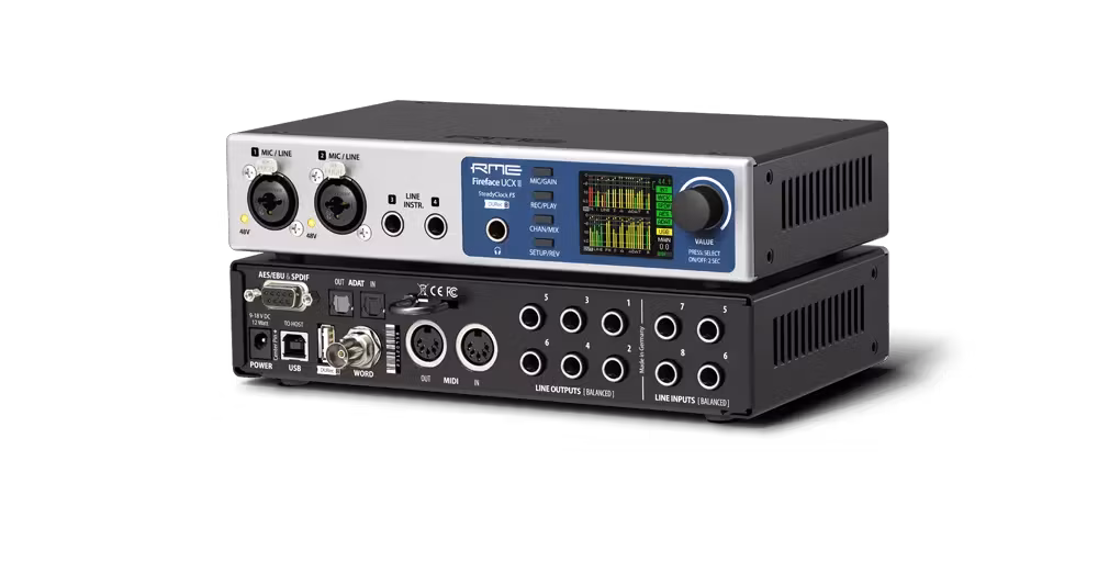RME Fireface UCX II, Firewire & USB ljudinterface 36-channel, 192kHz