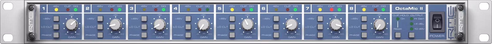 RME OCTAMIC2, Mic Preamp 8-channel, 24 bit 192kHz