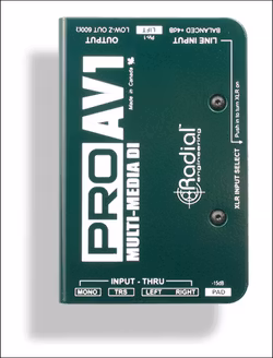 Radial PROAV1 Radial Mono Passive Multimedia Direct Box