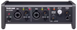 Tascam US-2X2HR USB Audio/MIDI Interface - 2 in 2 out