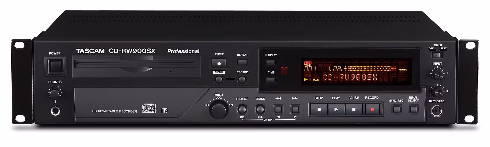 Tascam CD-RW900SX CD recorder for CD-R/CD-RW, tray drive