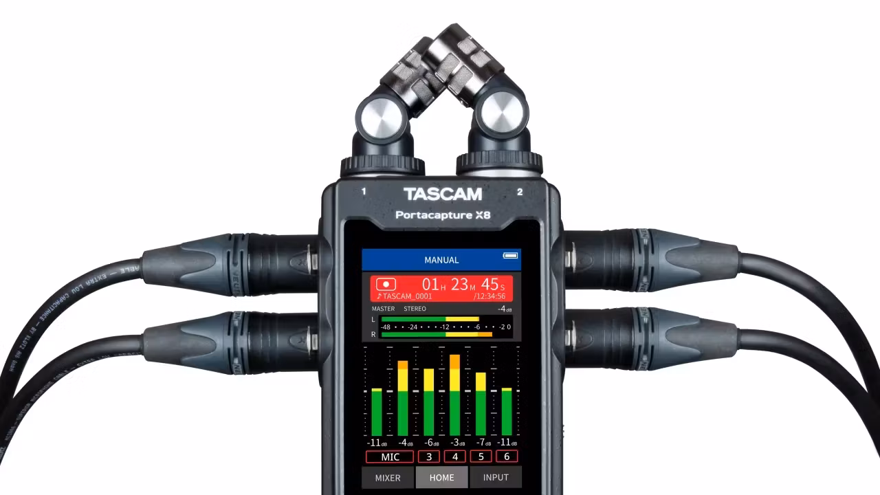 Tascam PORTACAPTURE X8 Linear PCM Recorder 6+2