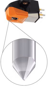 Audio-Technica AT-VM95EN/H är VM95 serien naken elliptisk stereo pickup i AT-HS6 pickupskal