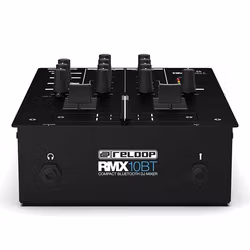 Reloop RMX-10 BT, 2-kanalig kompakt DJ-mixer med blåtand