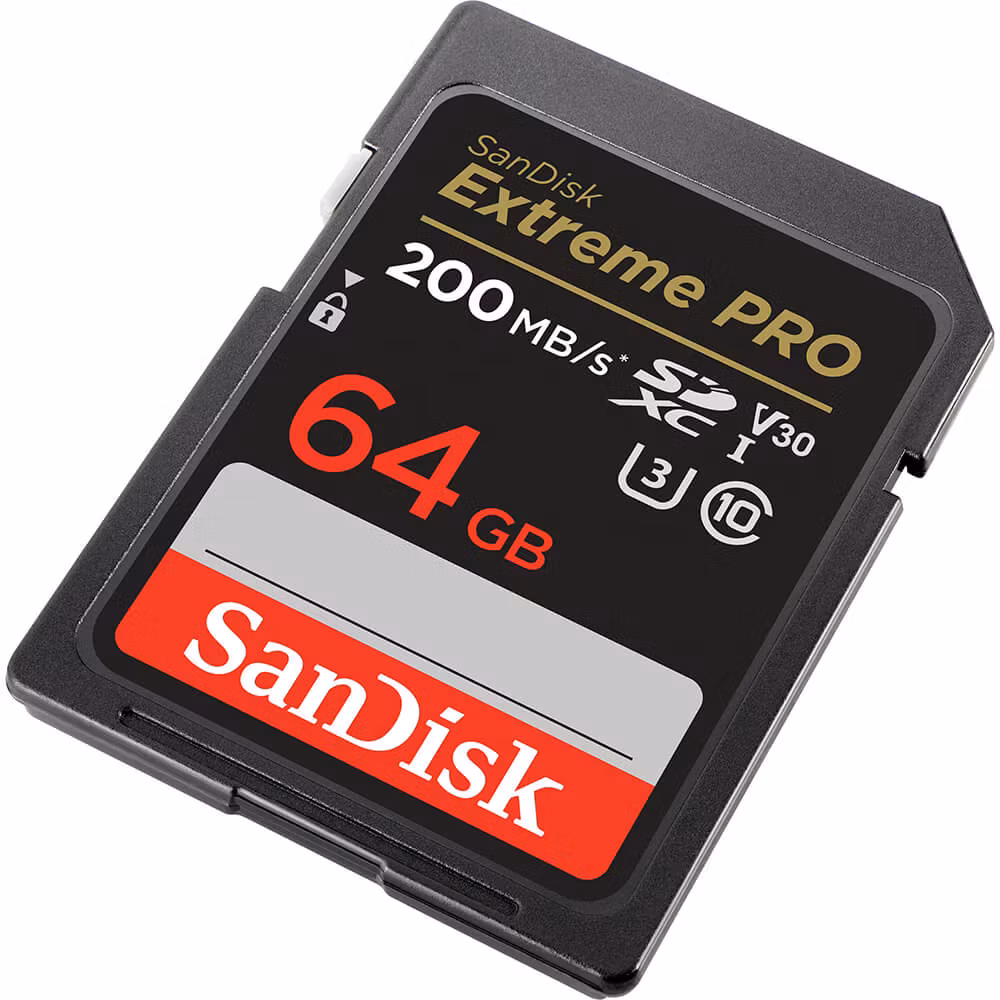 SANDISK SDXC Extreme Pro 64GB 200MB/s UHS-I C10 V30 U3