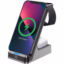 Celly WLSTAND3IN1 3-i-1-laddställ Trådlös 15W