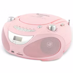 Champion ABB200P Boombox CD/Radio/MP3/USB Rosa