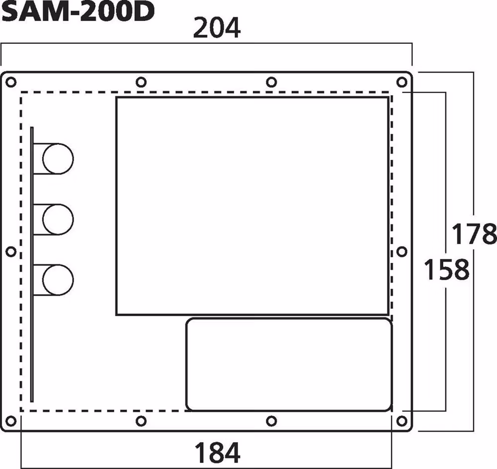 Monacor SAM-200D förstärkarmodul 200Wrms