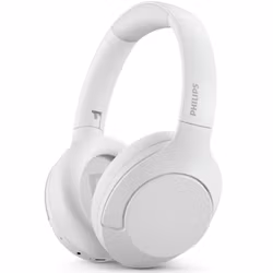 Philips TAH8506WT Trådlösa hörlurar, Brusreducering Pro, Elegant stil. Upp till 60 timmars speltid. Vita.