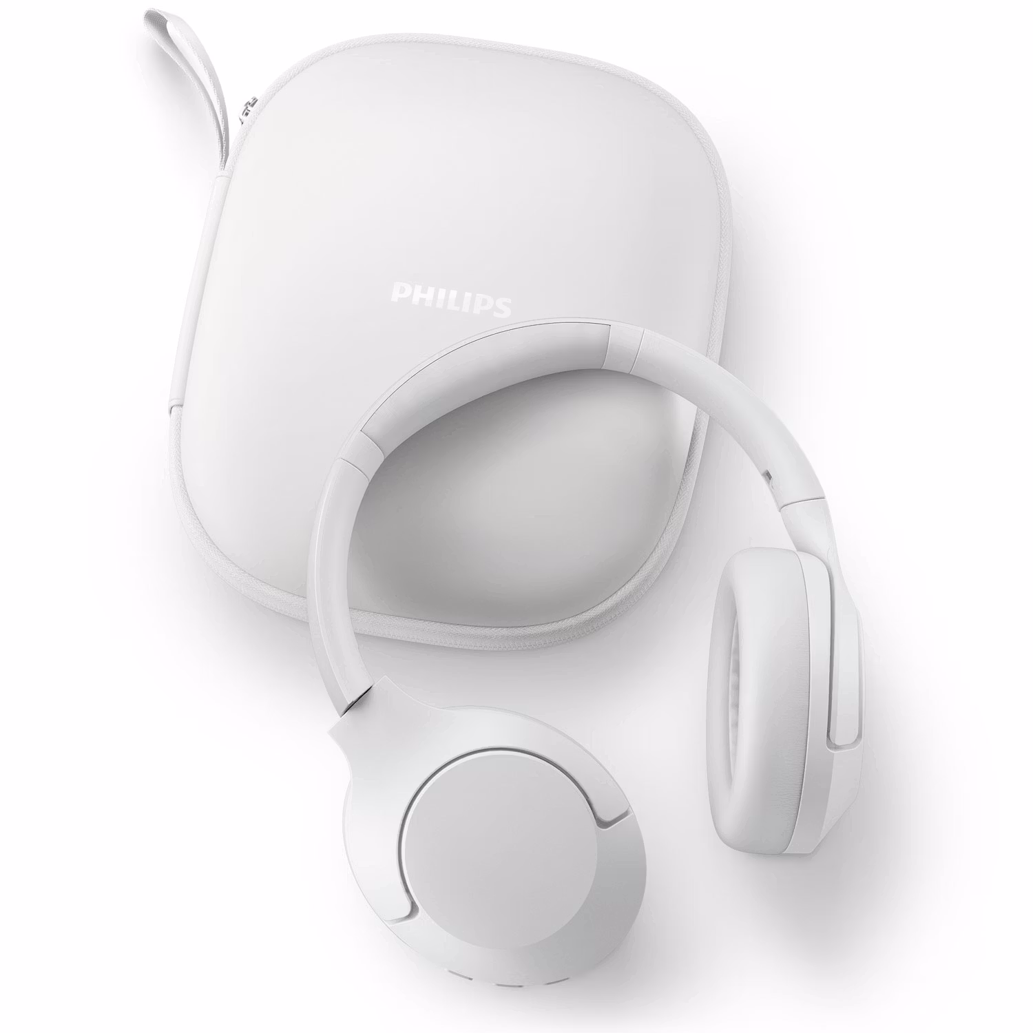 Philips TAH8506WT Trådlösa hörlurar, Brusreducering Pro, Elegant stil. Upp till 60 timmars speltid. Vita.