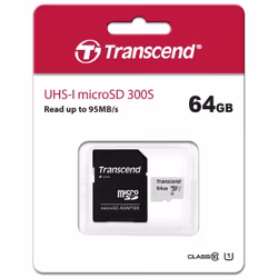 Transcend microSDHC 64GB U1 (R95/W25)