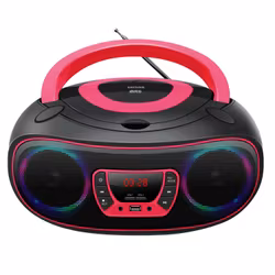 Denver TCL-212 CD Boombox med FM/USB/BT (rosa)