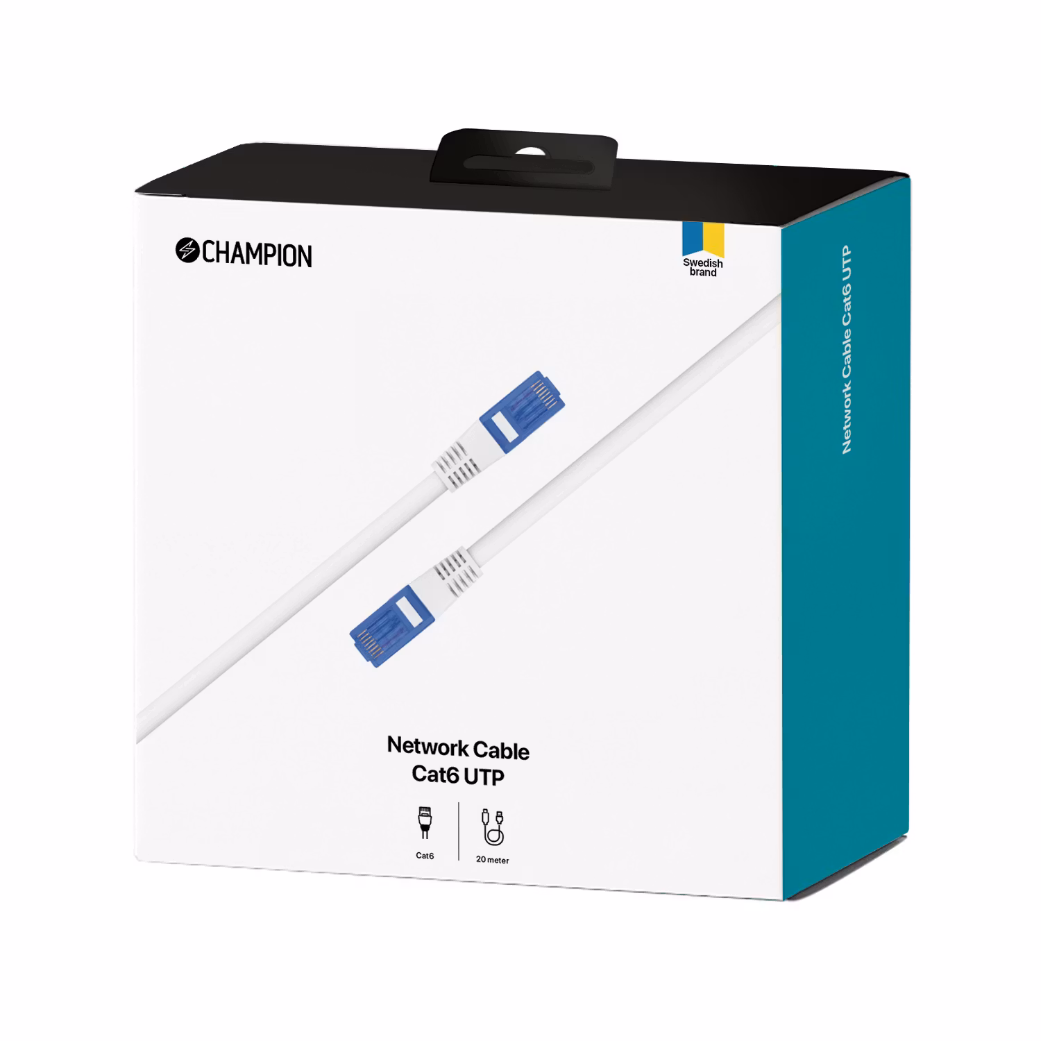 Champion CH4406 Nätverkskabel CAT6 UTP 10.0m