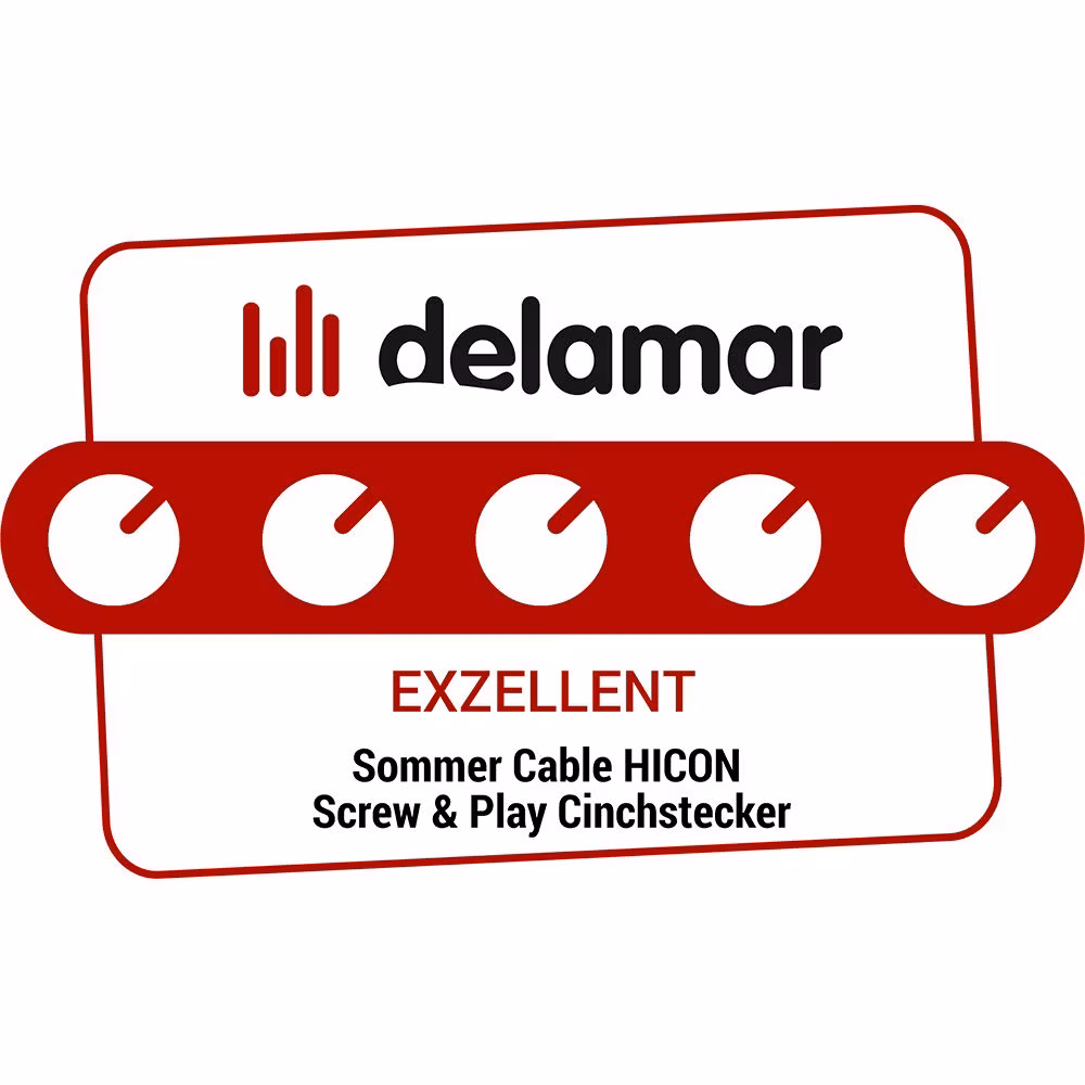 HICON RCA Skruva & spela, 2-pole , skruv-typ-hane kontakt, hård guldpläterad kontakt(er), rak (pris/st)