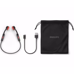 Philips TAA5608BK Trådlösa open-ear-sporthörlurar, bone conduction, IPX5-klass. Svarta.