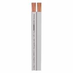 Sommer Cable SC-Tribun Högtalarkabel , platt design; 1 x 2 x 4,00 mm²vit (pris/m)