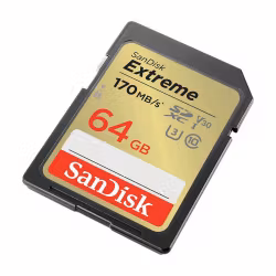 SANDISK SDXC Extreme 64GB 170MB/s UHS-I C10 V30 U3